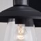 Vaxcel Westport Steel LED Black Motion Sensor Dusk to Dawn Outdoor Wall Light Coastal Clear Glass T0753 - alternate 8